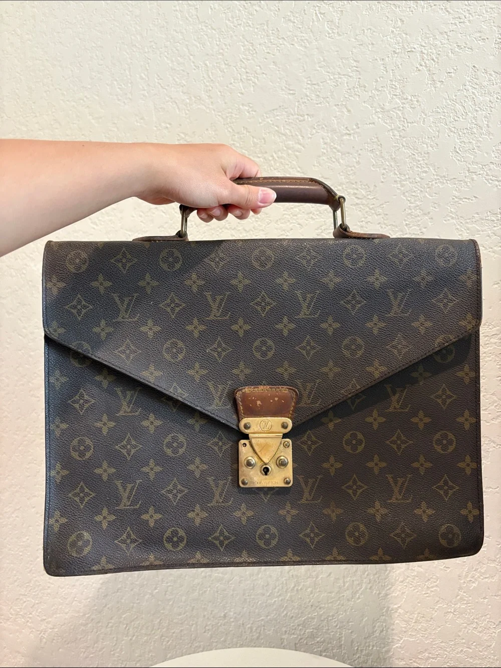 Sold Louis Vuitton LV Business Bag Serviette Conseiller Brown Monogram